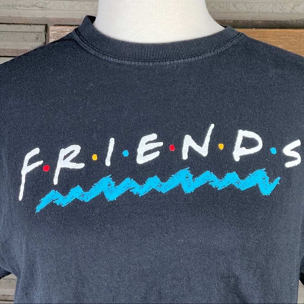 Friends TV show Y2K black logo crop top size Small - Picture 2 of 7